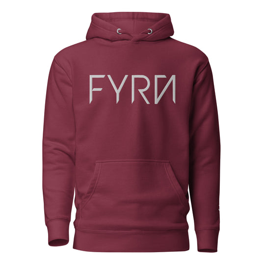 Foyren FYRN embroidered maroon unisex hoodie